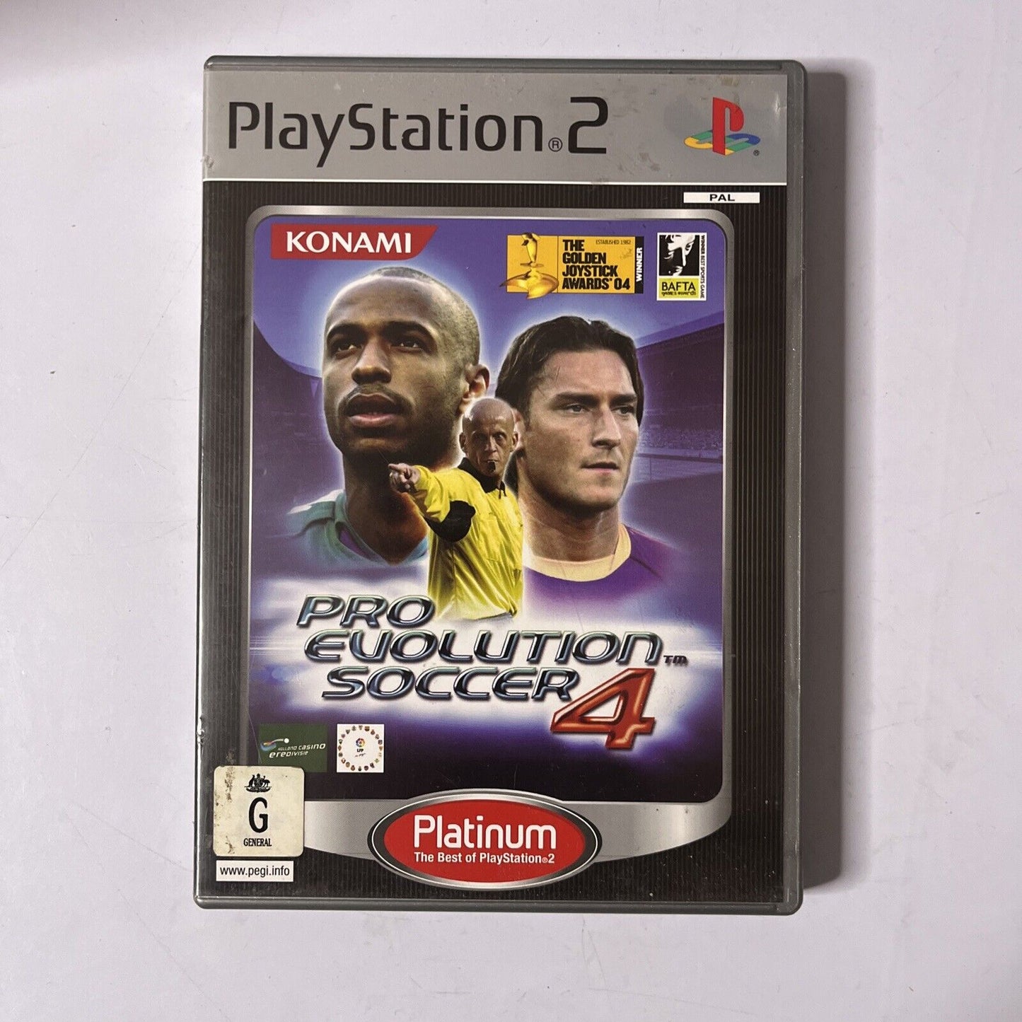 Pro Evolution Soccer 4 Platinum Sony PlayStation 2 PS2 2004 PAL