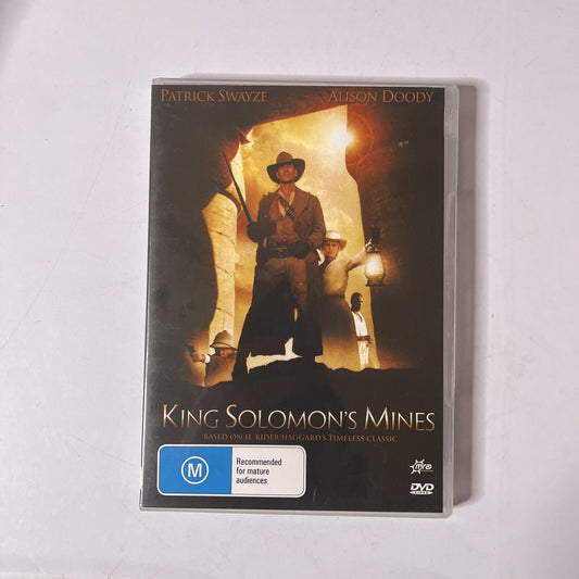 King Solomon's Mines (DVD, 2004) Patrick Swayze, Alison Doody, Region 4