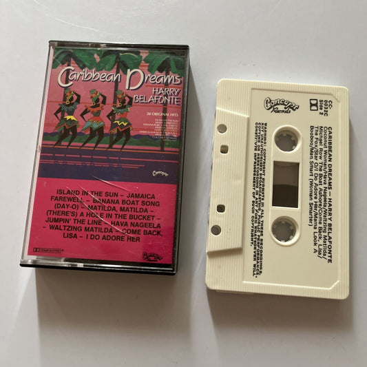 Harry Belafonte - Caribbean Dreams (Cassette Tape, 1986)