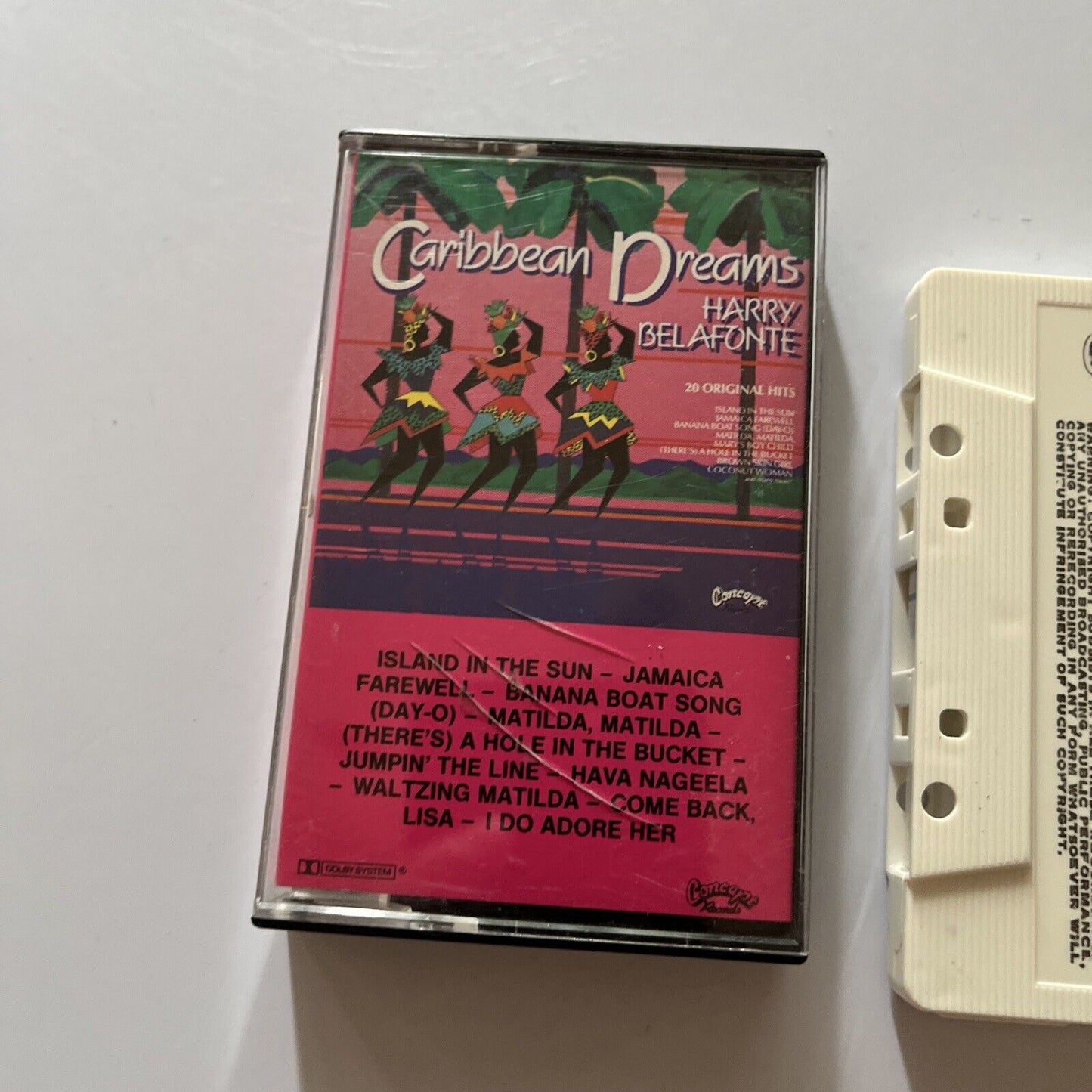 Harry Belafonte - Caribbean Dreams (Cassette Tape, 1986)