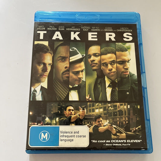 Takers (Blu-ray, 2010) Matt Dillon, Idris Elba, Chris Brown All Regions