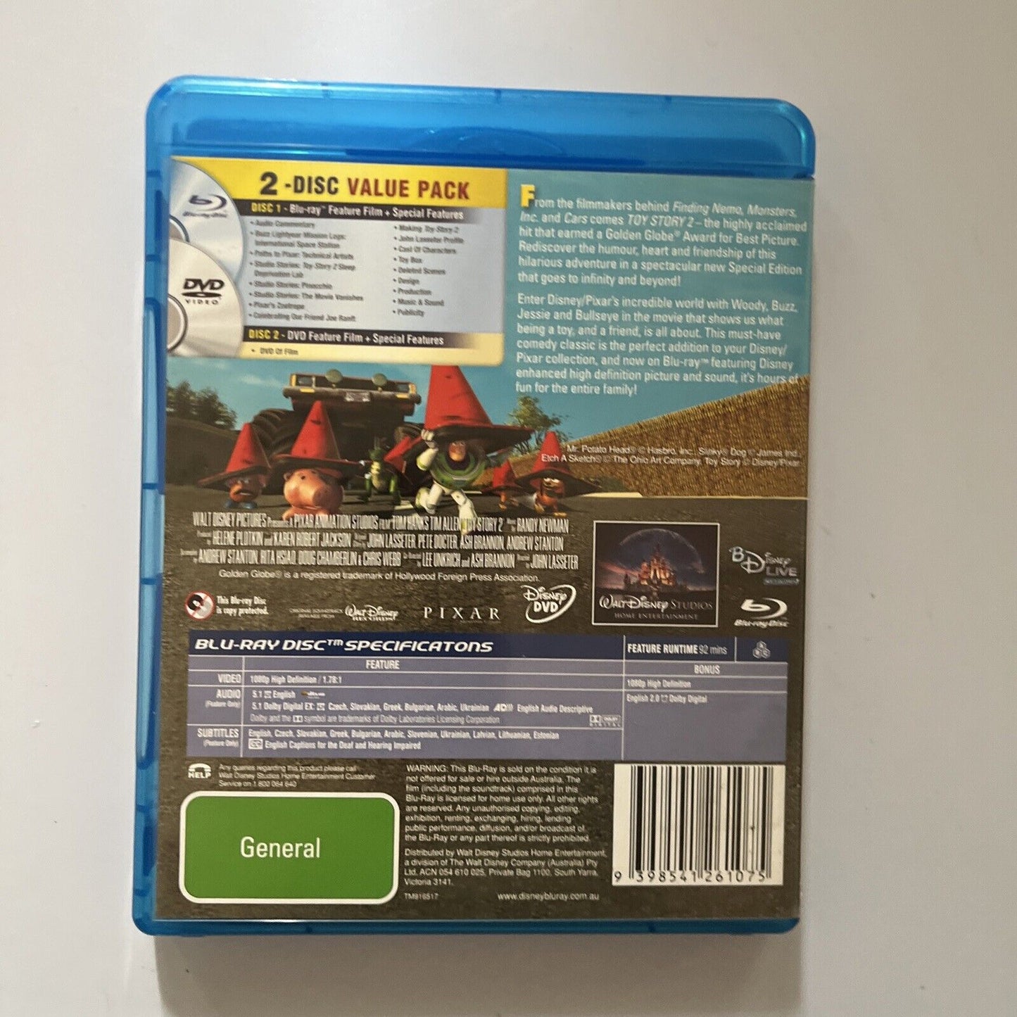 Toy Story 2 - Special Edition (Blu-ray, 1999) All Regions – Retro Unit