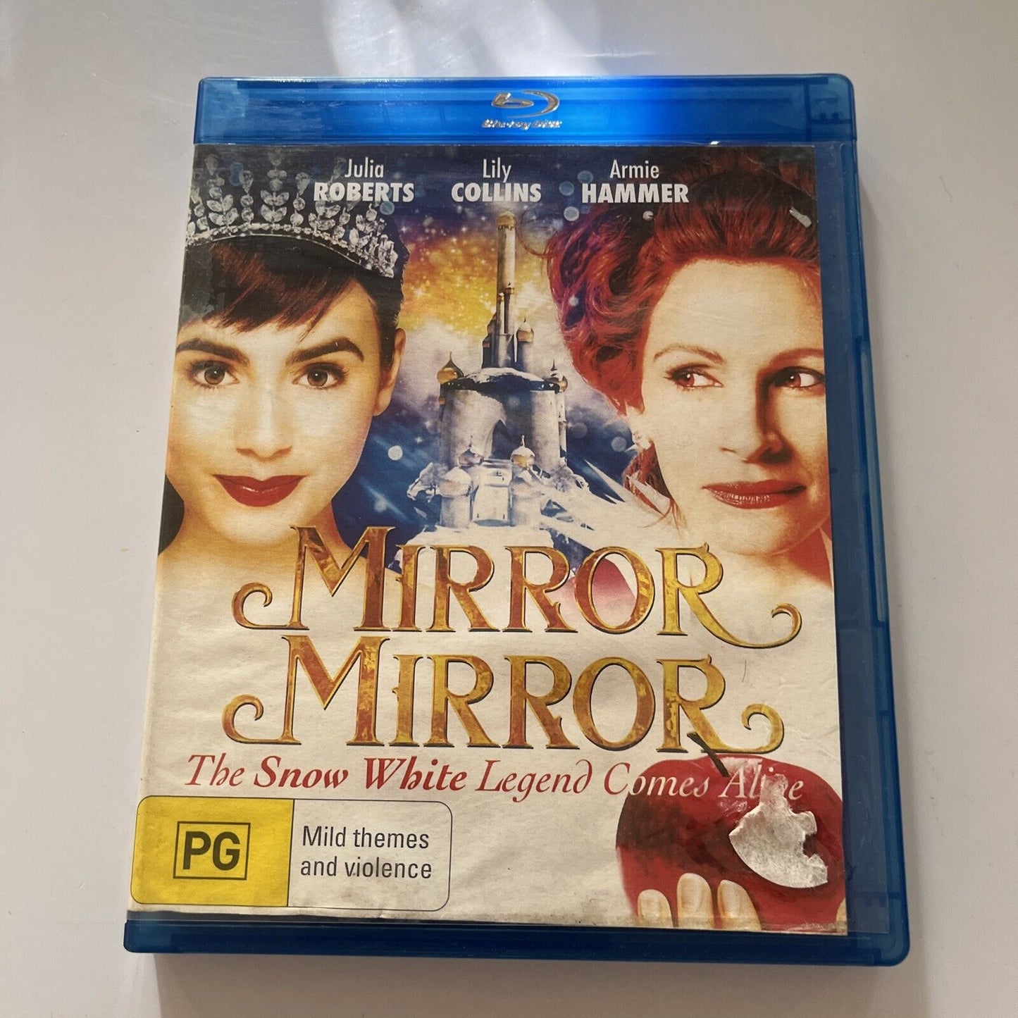 Mirror Mirror (Blu-ray, 2012) Julia Roberts, Lily Collins Region B