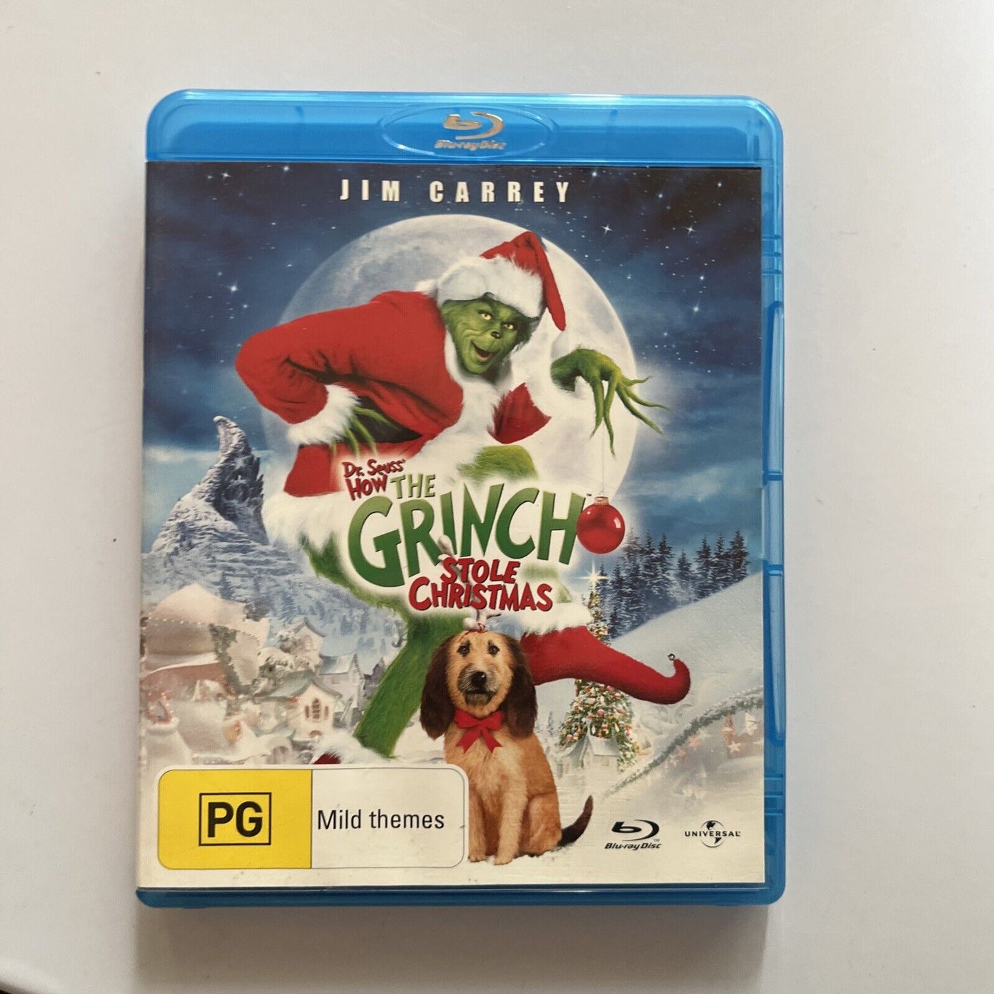 The Grinch Stole Christmas (Blu-ray, 2000) Jim Carrey, Anthony Hopkins Region B