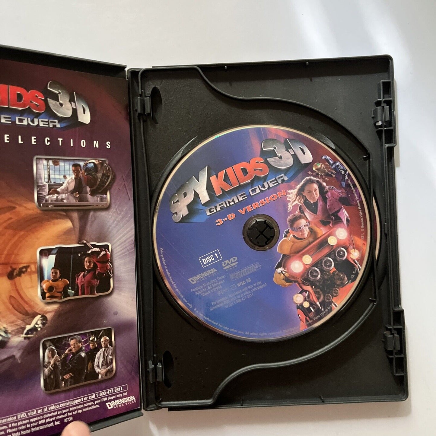 Spy Kids 3D Game Over 3-D & 2-D (DVD, 2004) Region 4