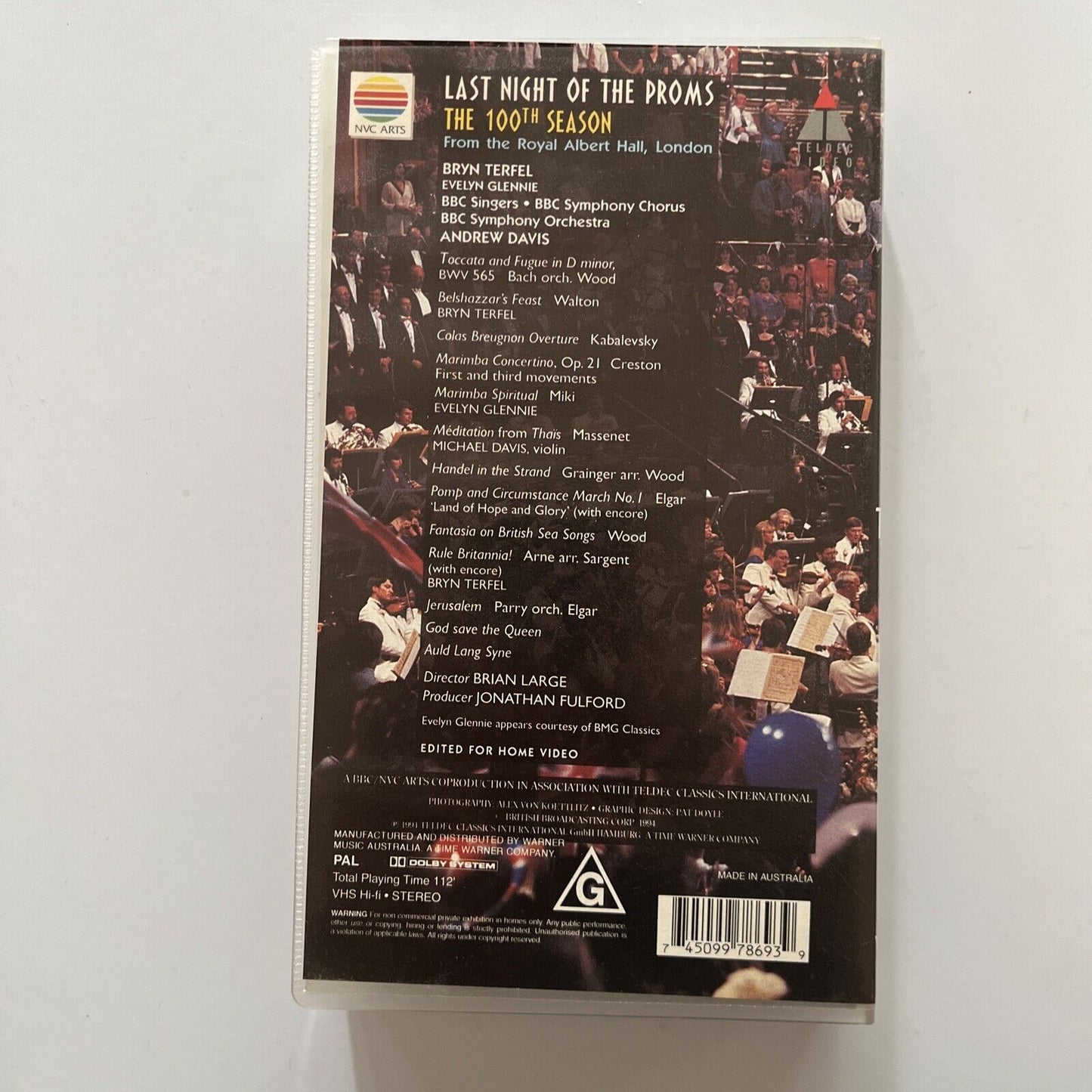 BBC Last Night Of The Proms - The 100th Season (VHS, 1994) PAL