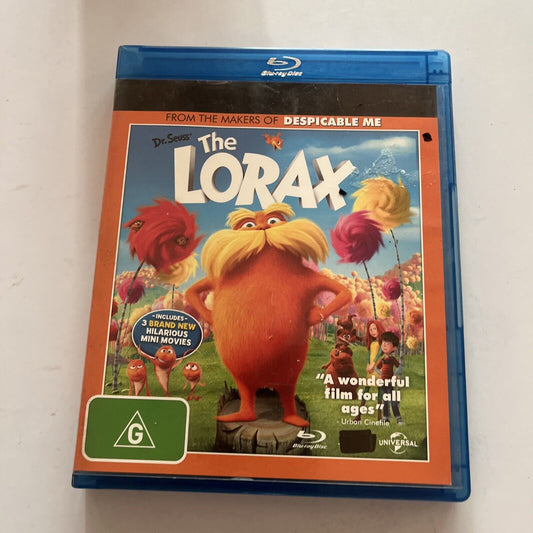 Dr. Seuss' The Lorax (Blu-ray, 2012) Taylor Swift, Danny DeVito Region B