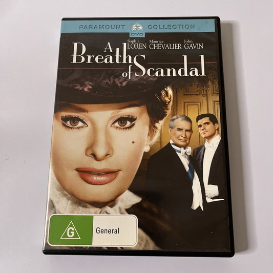A Breath Of Scandal (DVD, 1960) Maurice Chevalier, Sophia Loren NEW Region 4