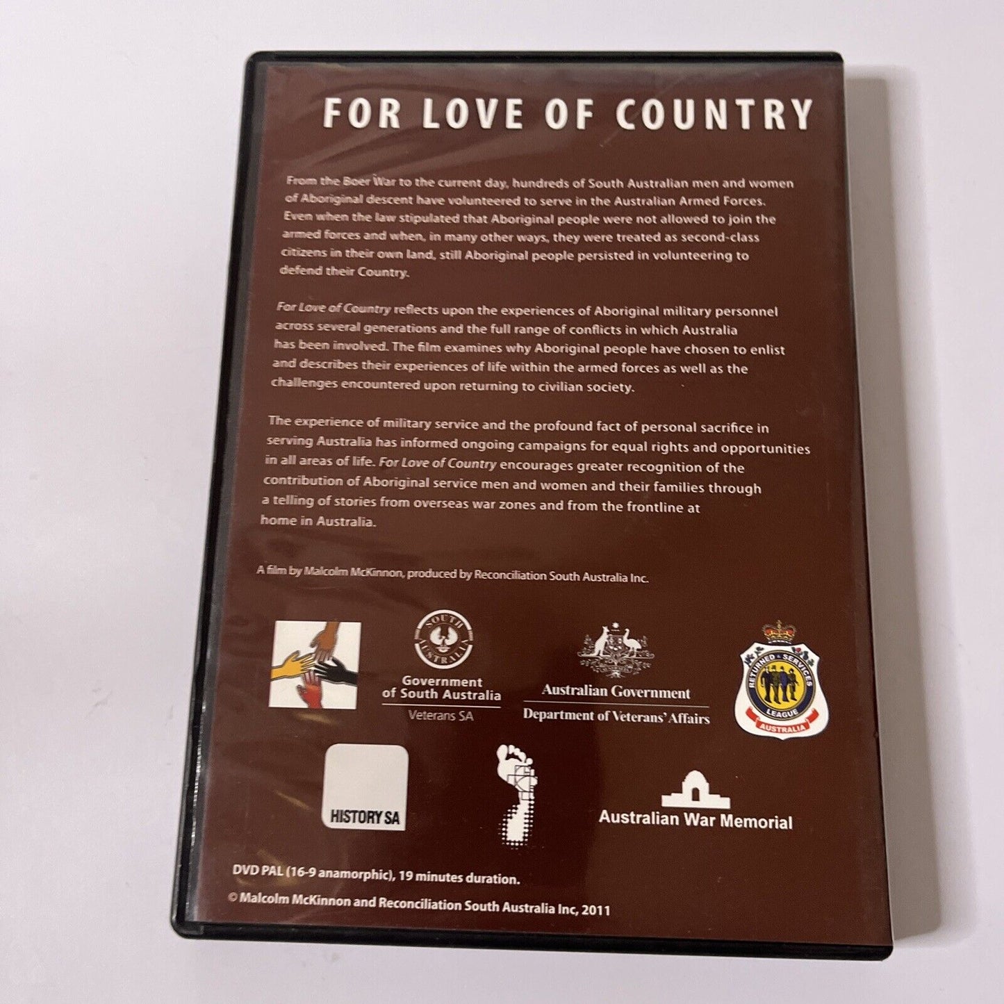 For Love Of Country: Stories Of Aboriginal Within Australian Armed Forces DVD