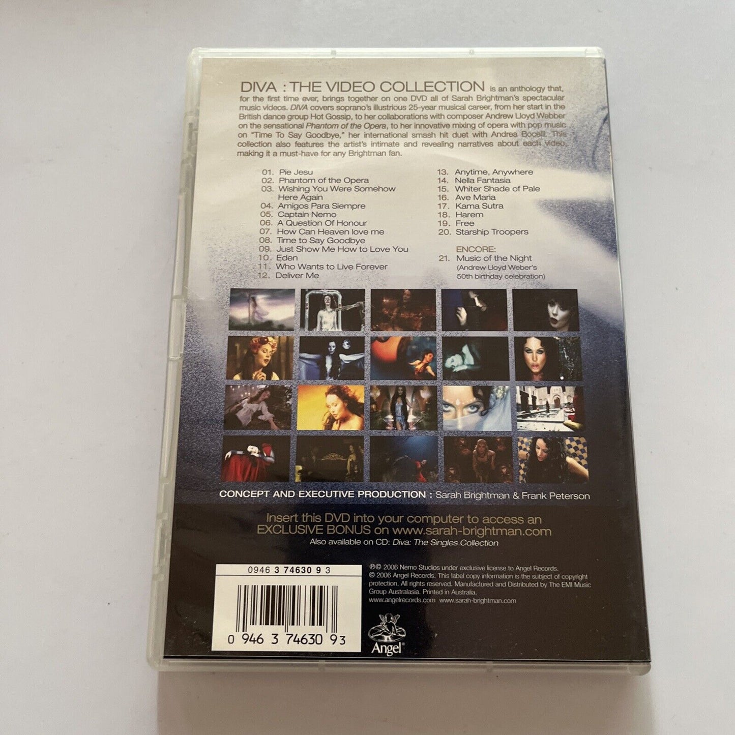 Sarah Brightman - DIVA The Video Collection (DVD, 2006) NEW All Regions