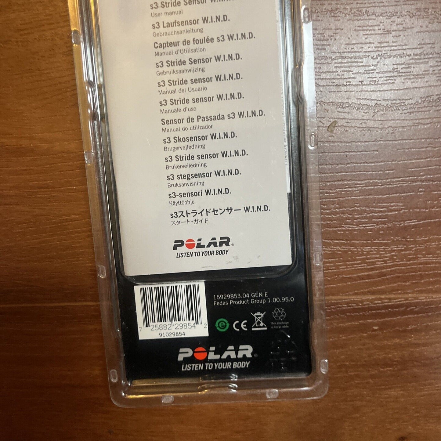 *New Sealed* Polar S3 Stride Sensor WIND - Polar Accessories For Polar RS800CX