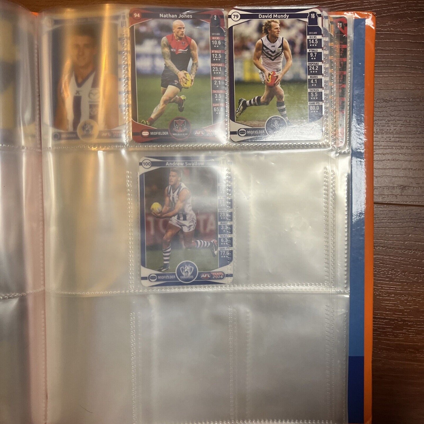 AFL Team 2014 Official AFL Game Card Album With 33 Cards