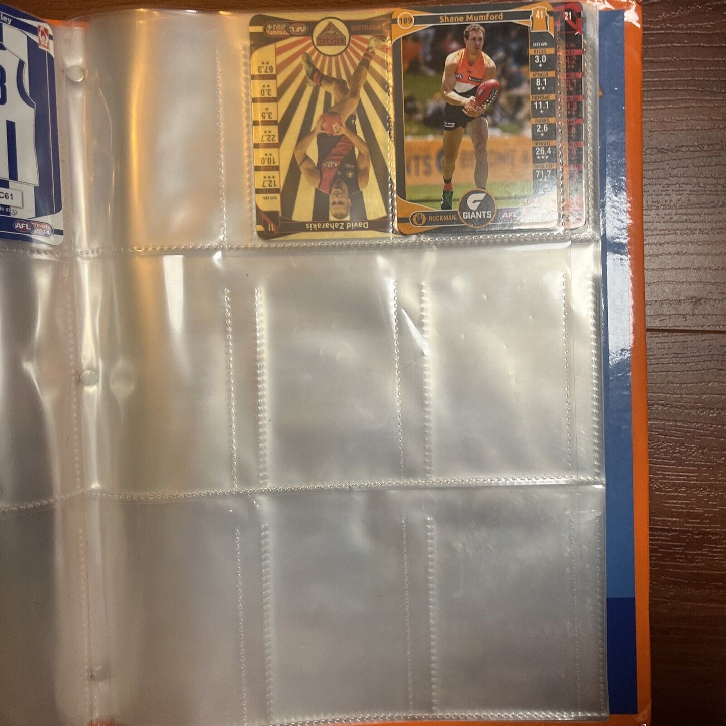 AFL Team 2014 Official AFL Game Card Album With 33 Cards