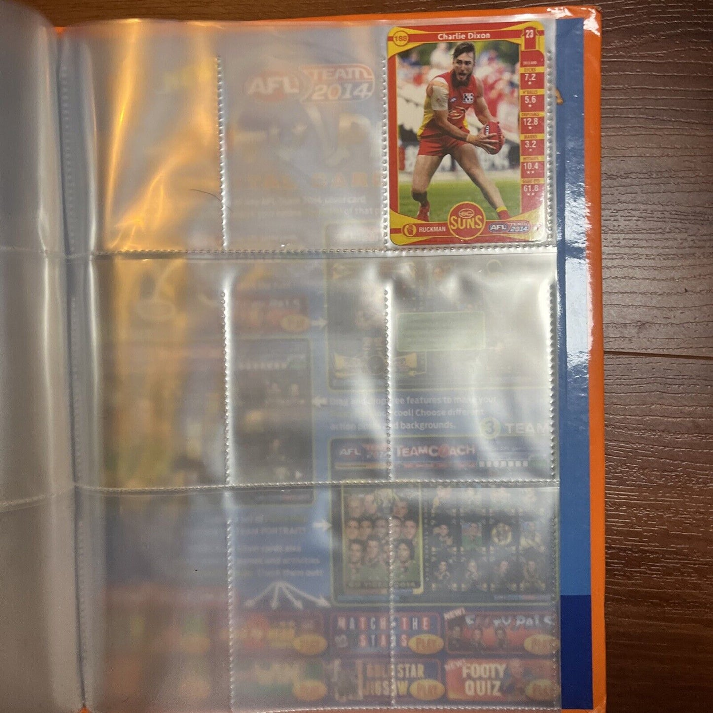 AFL Team 2014 Official AFL Game Card Album With 33 Cards