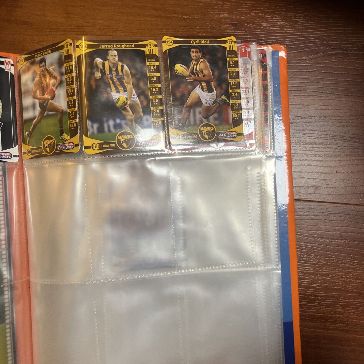 AFL Team 2014 Official AFL Game Card Album With 33 Cards