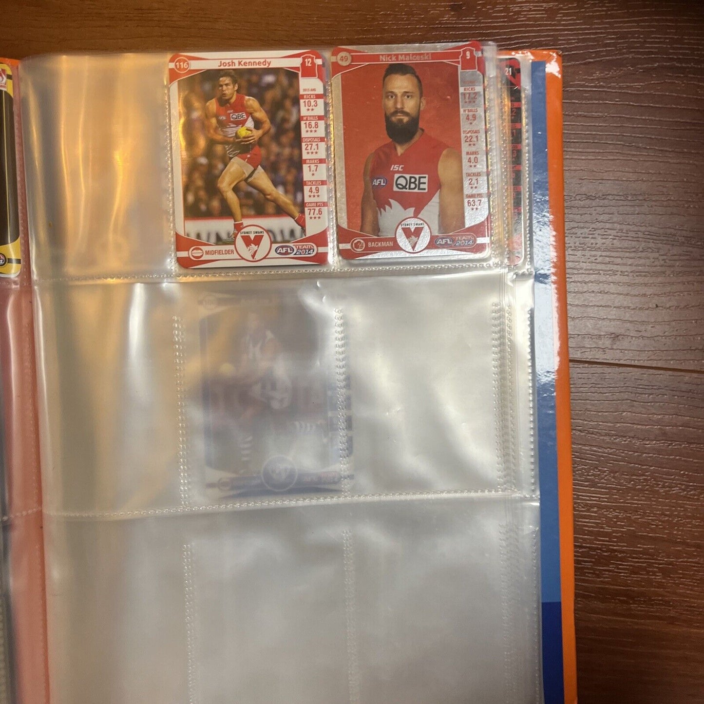 AFL Team 2014 Official AFL Game Card Album With 33 Cards