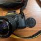 Canon T50 SLR Film Camera & Sigma 1:6.7 Macro Lens *Works ButBroken Battery Lid*