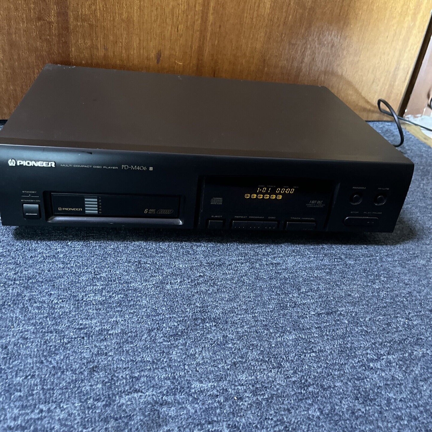 Pioneer 6-Disc Multi CD Player PD-M406 *Working but No Remote Control*