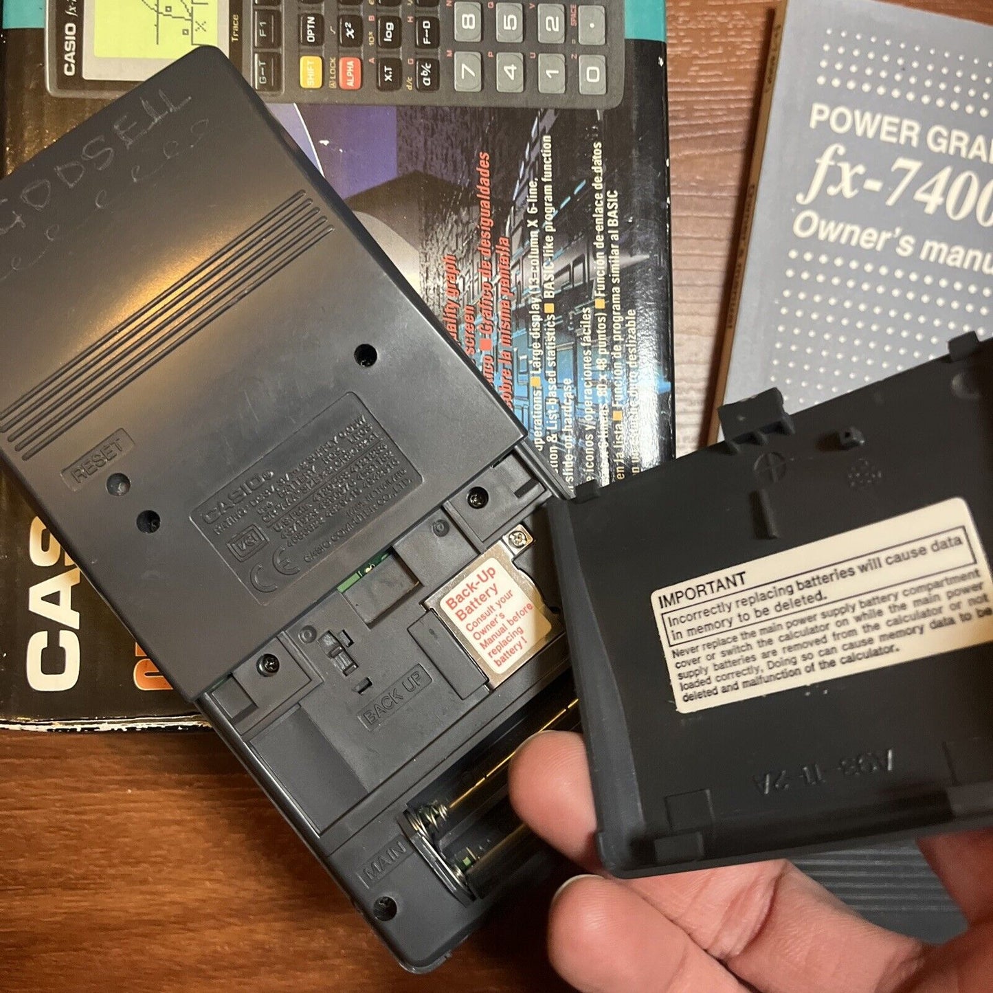 Casio Fx-7400G Graphic Scientific Calculator *Not Working - For Parts Or Repair*