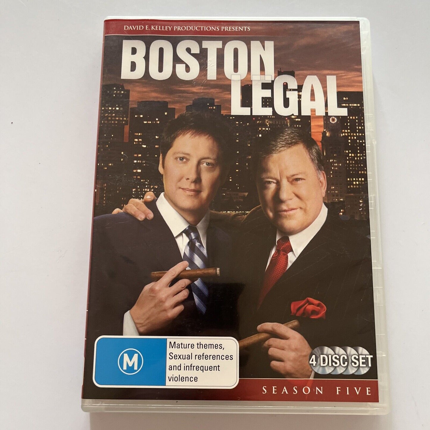 Boston Legal : Season 5 (DVD, 2007, 4-Disc) William Shatner, Region 4