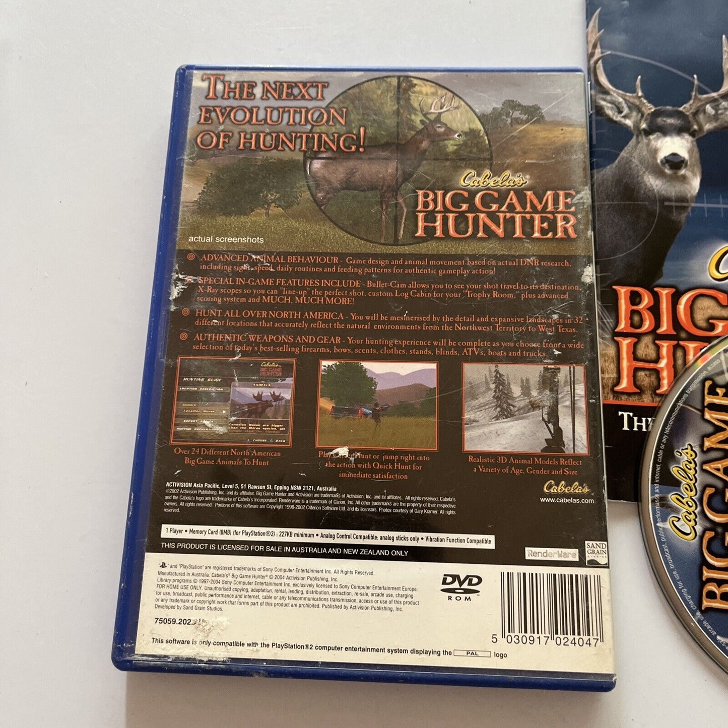 Cabela's Big Game Hunter Sony PlayStation 2 PS2 Complete With Manual PAL