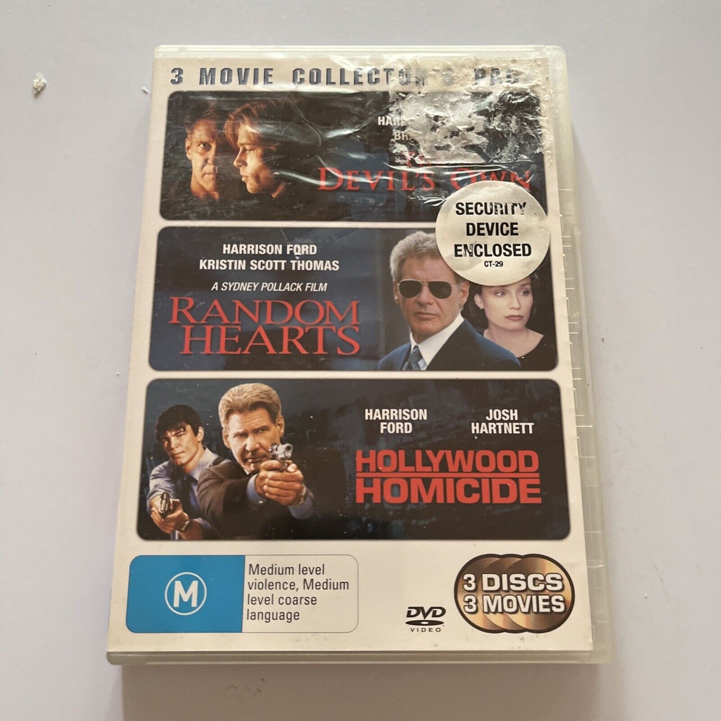 The Devils Own / Random Hearts / Hollywood Homicide (DVD, 2006, 3-Disc) Region 4