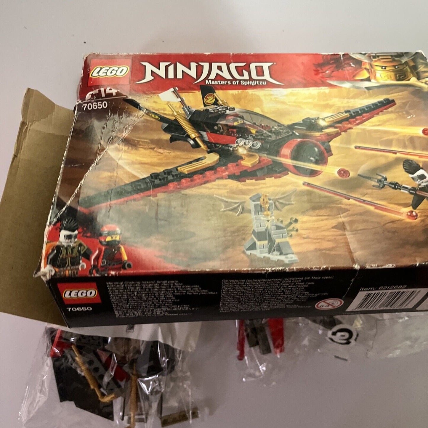 LEGO Ninjago Ninja Battle Fighter 70650 *Missing Pieces & No Manual*