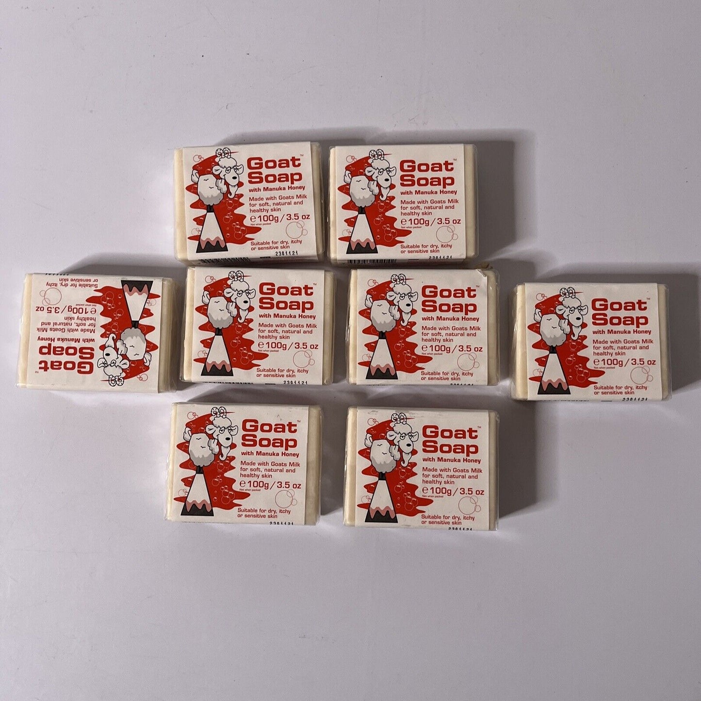 8x *New Sealed* Goat Soap With Manuka Honey 100g 3.5oz Made In Australia