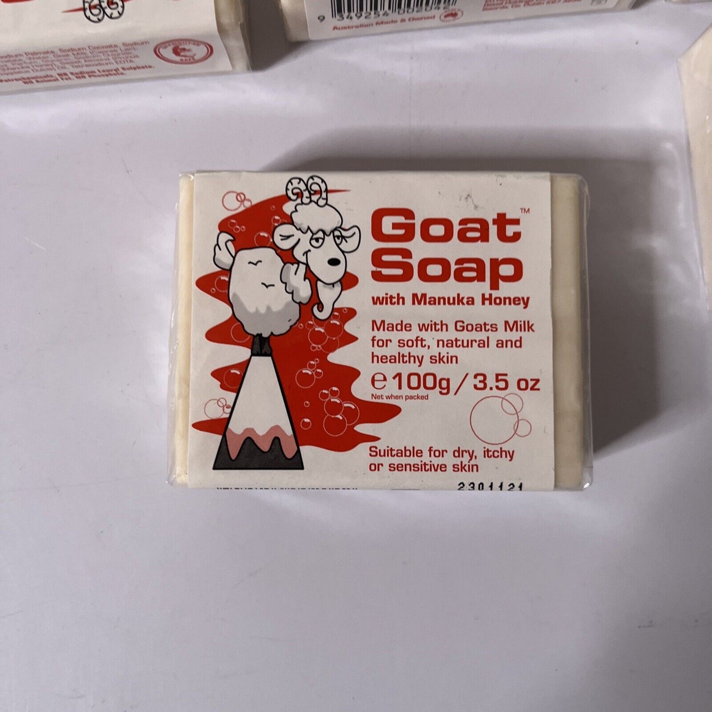 8x *New Sealed* Goat Soap With Manuka Honey 100g 3.5oz Made In Australia