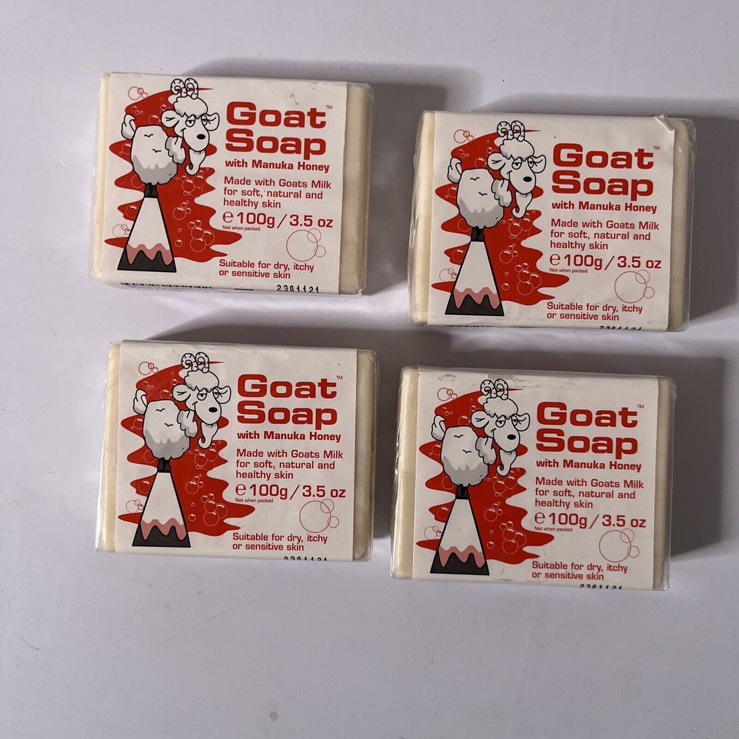 4x *New Sealed* Goat Soap With Manuka Honey 100g 3.5oz Made In Australia