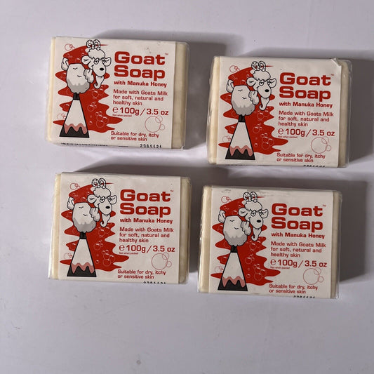 4x *New Sealed* Goat Soap With Manuka Honey 100g 3.5oz Made In Australia