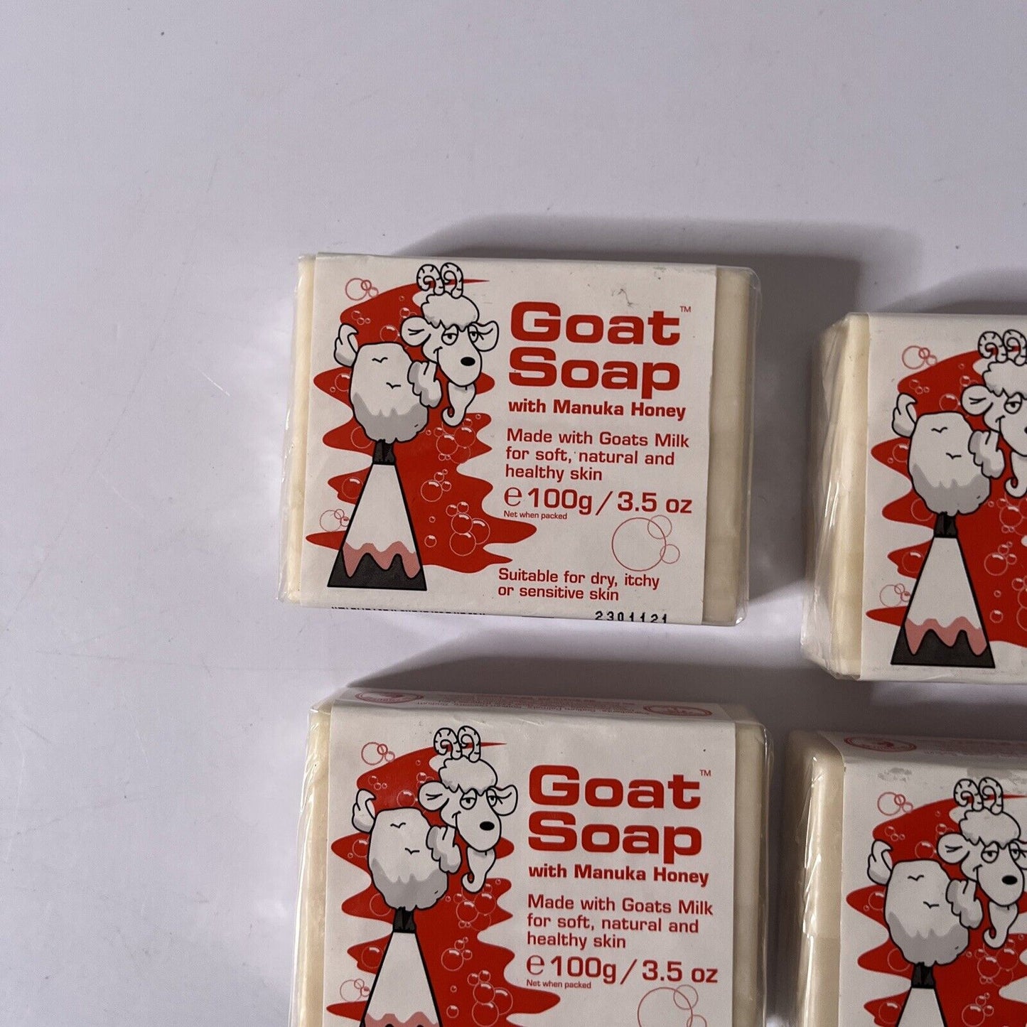 4x *New Sealed* Goat Soap With Manuka Honey 100g 3.5oz Made In Australia