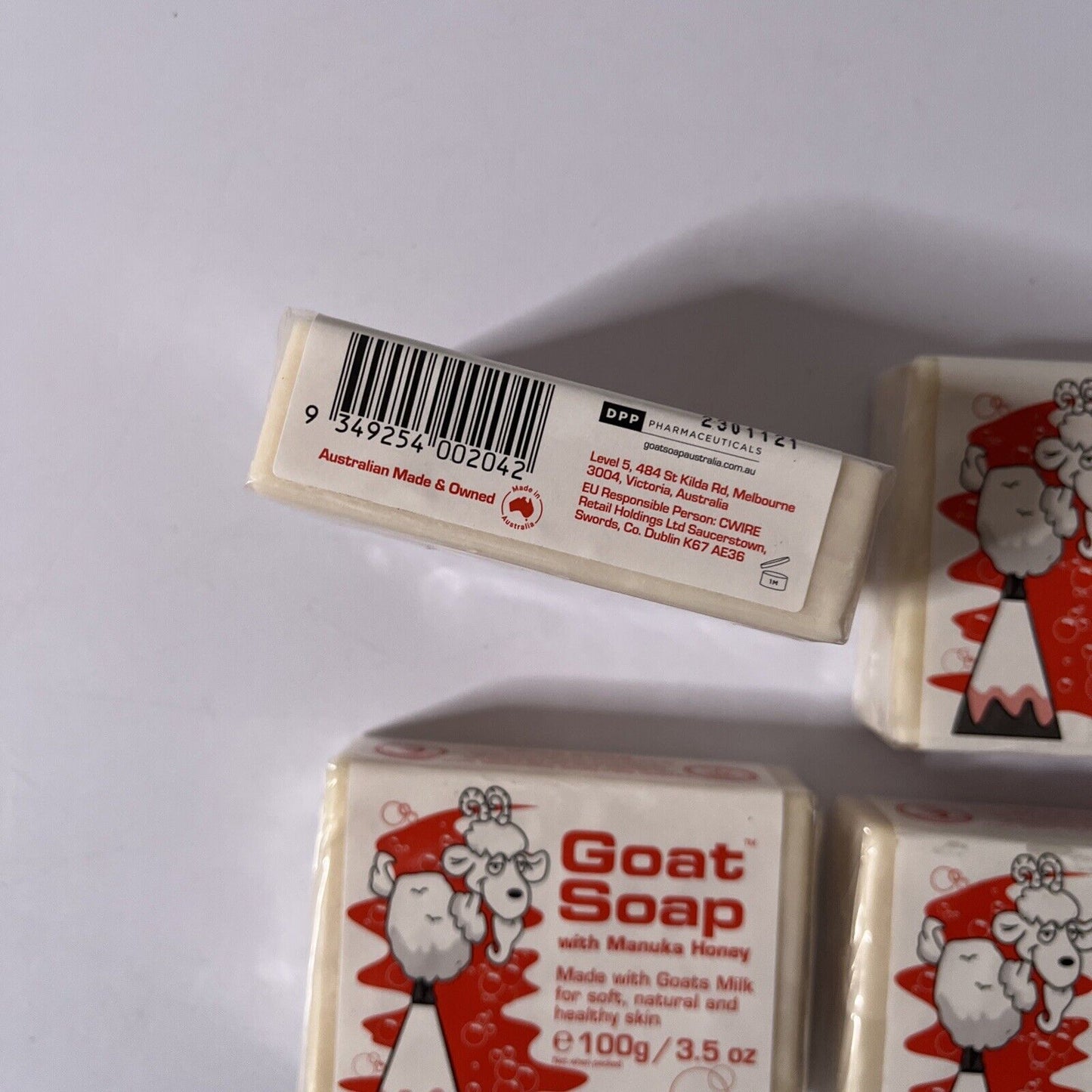 4x *New Sealed* Goat Soap With Manuka Honey 100g 3.5oz Made In Australia