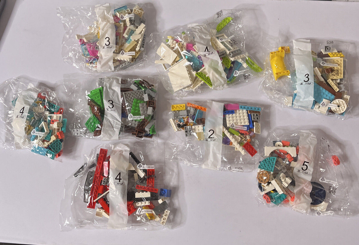 8x Lego New Sealed Bags With no box 970g