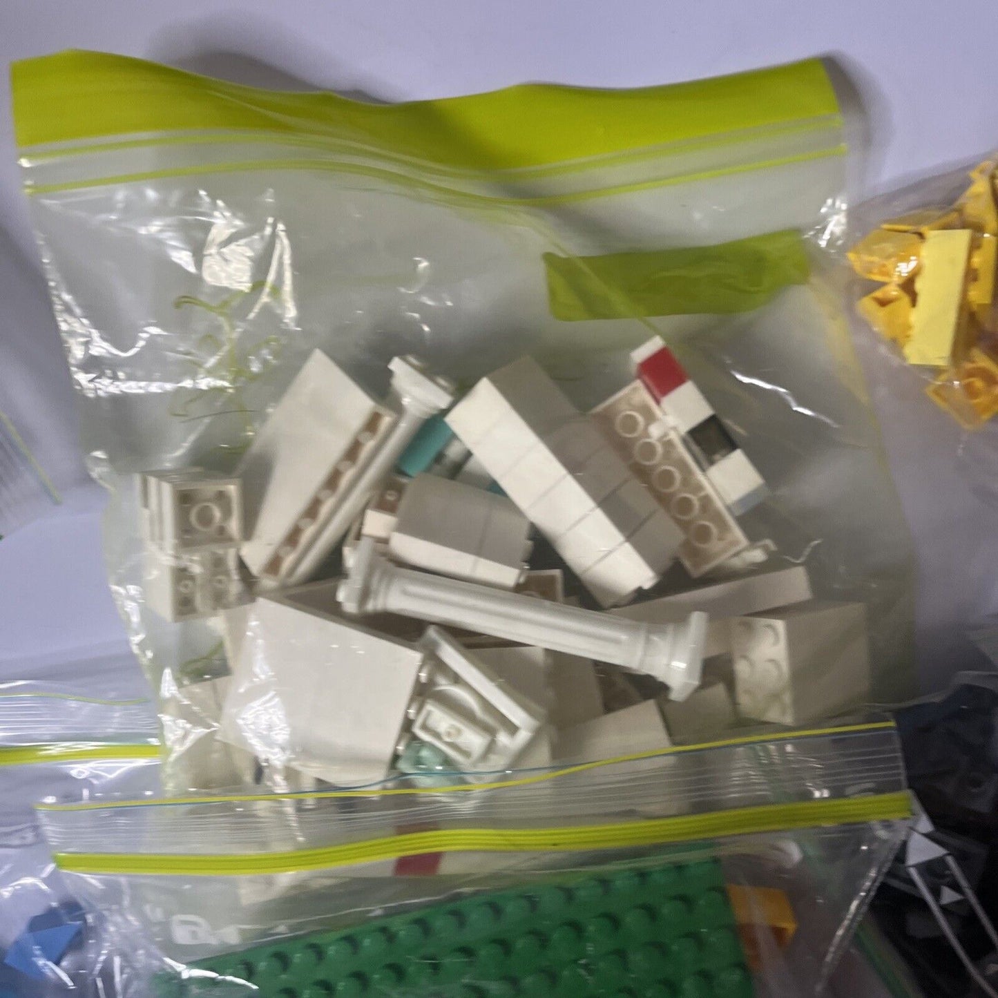 Lego 1.3kg Bulk Lot Green Blue Purple Orange White Pink Brown Black
