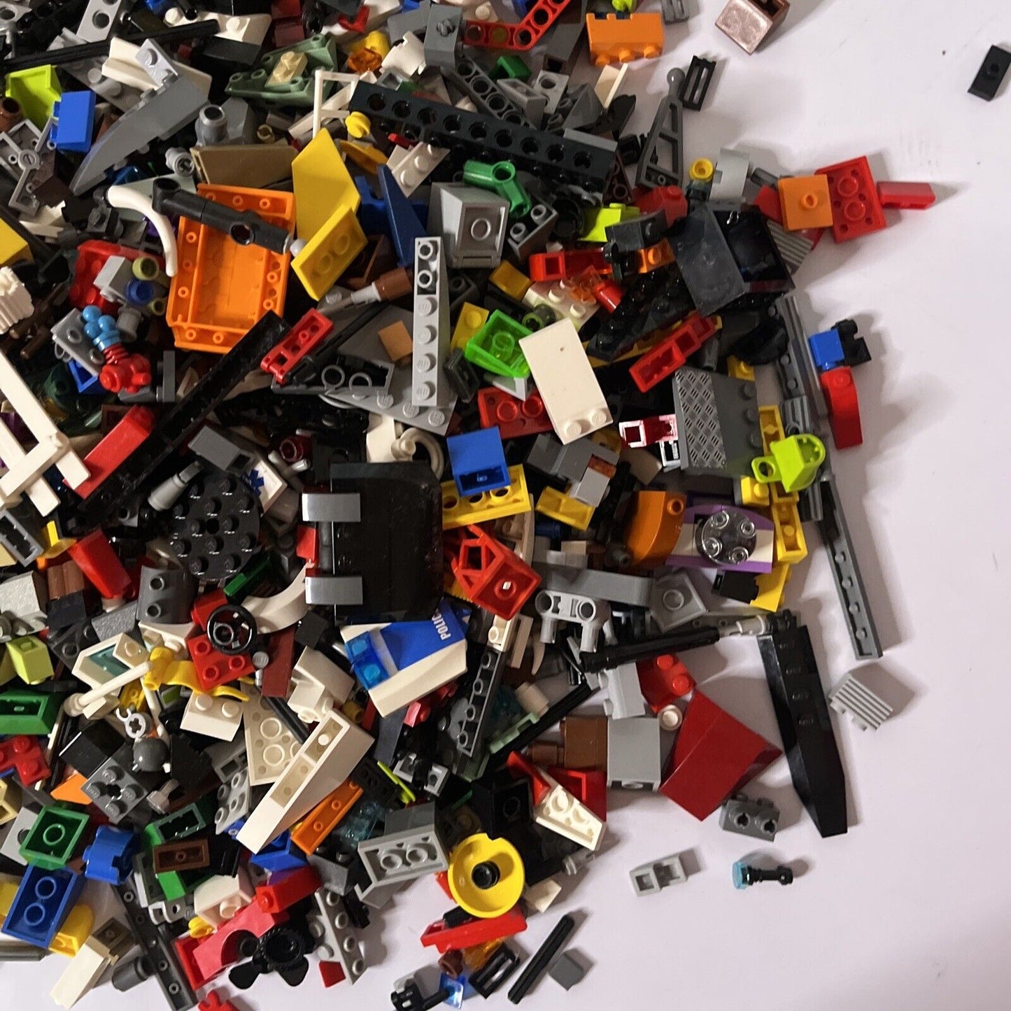 Genuine Official Lego 2.1kg Bulk Lot Bundle Technic Police Bricks Pieces