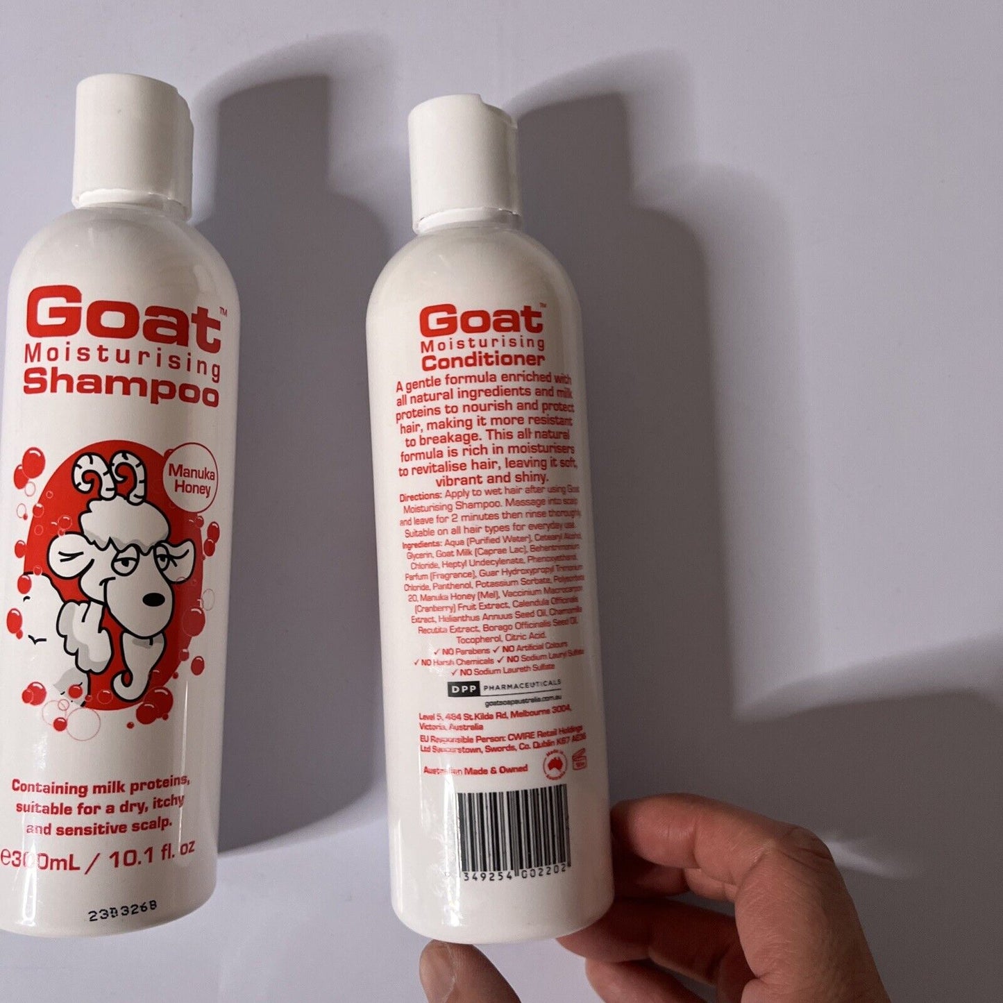 *New* Goat Moisturising Shampoo & Conditioner With Manuka Honey 300ml Australia