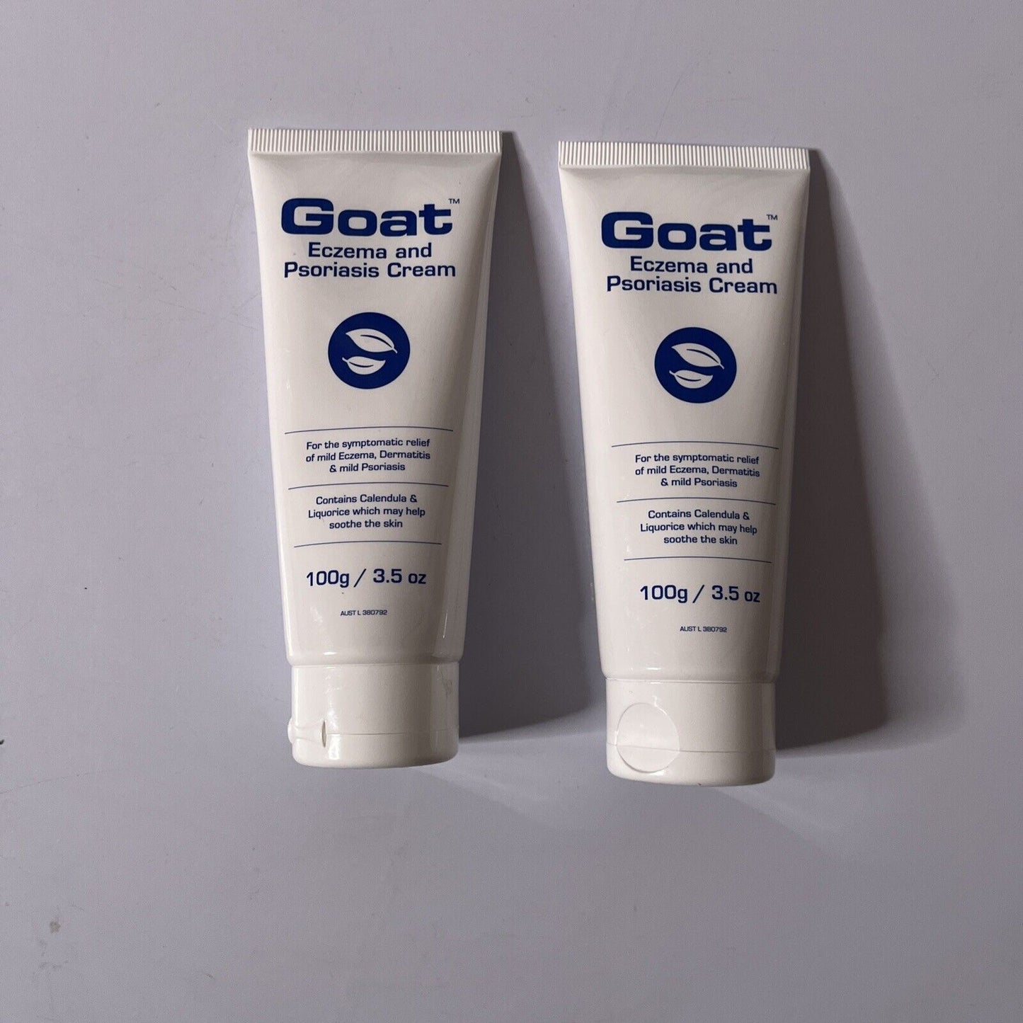 2x Goat Eczema And Psoriasis Cream 100g 3.5oz Made In Australia