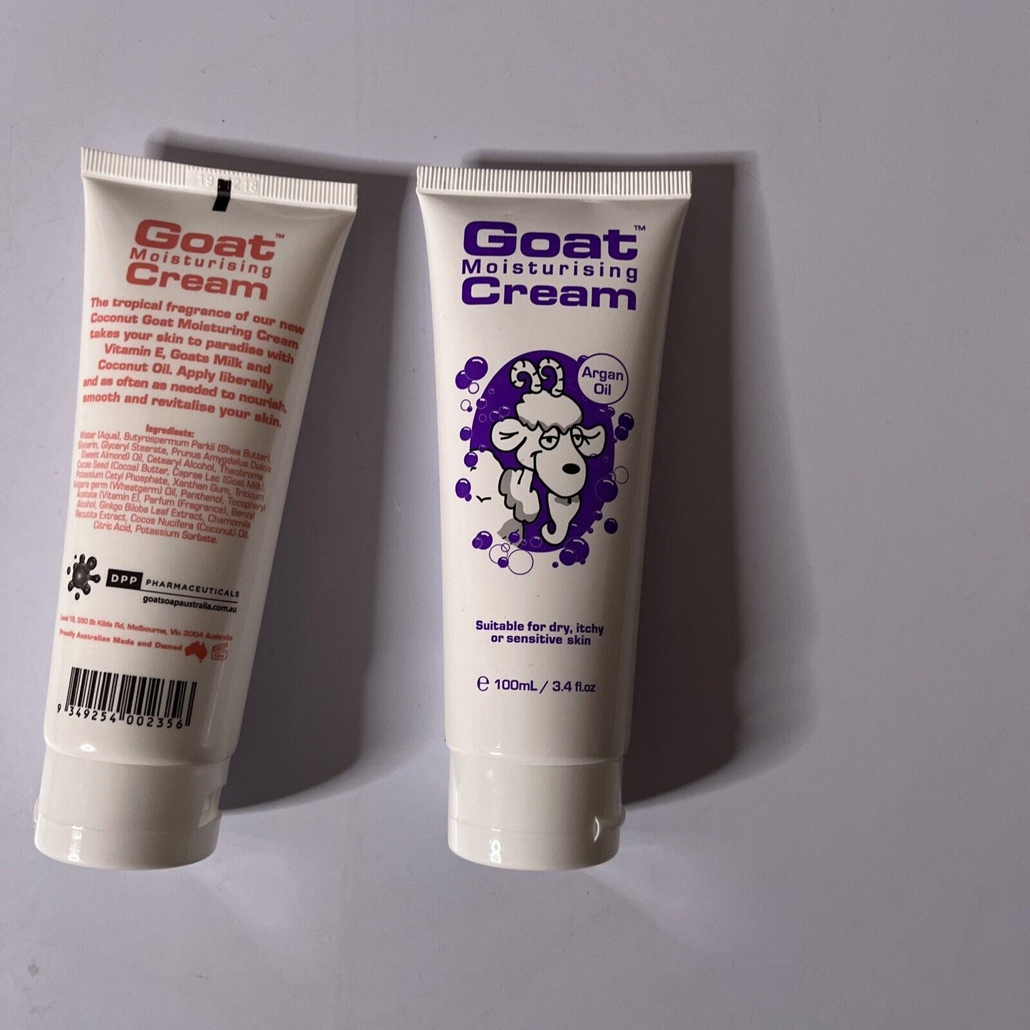 Goat Moisturizer Cream with Coconut Oil & Argan Oil 100ml 3.4oz Australia Made