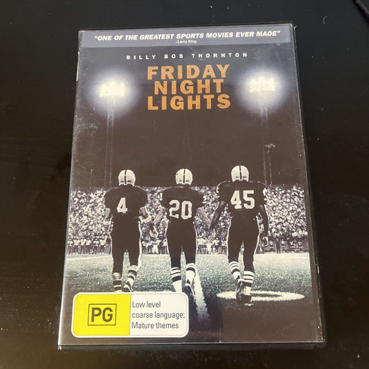 Friday Night Lights (DVD, 2004) Lucas Black, Billy Bob Thornton Region 4