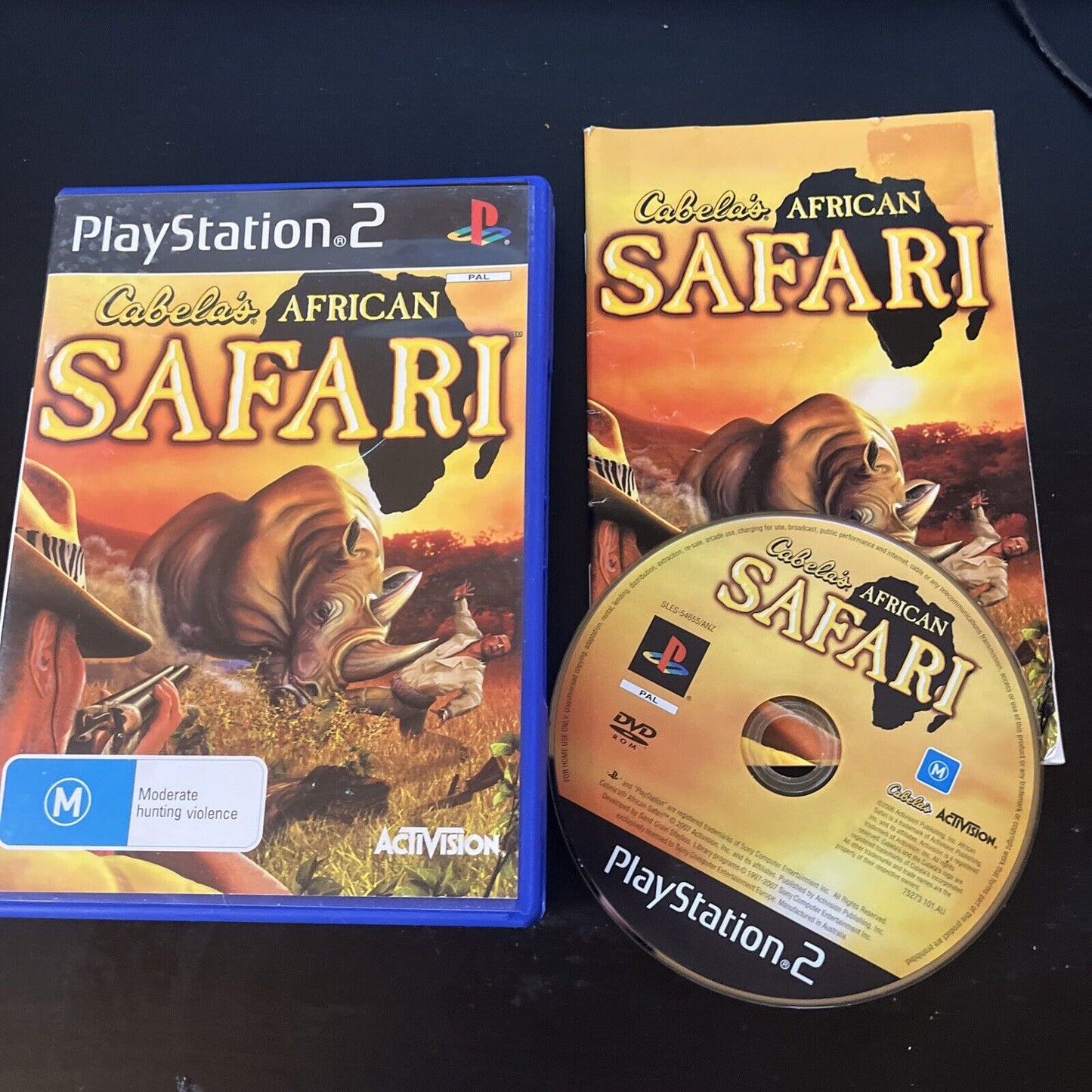 Cabela's African Safari PS2 Playstation 2 Game + Manual PAL