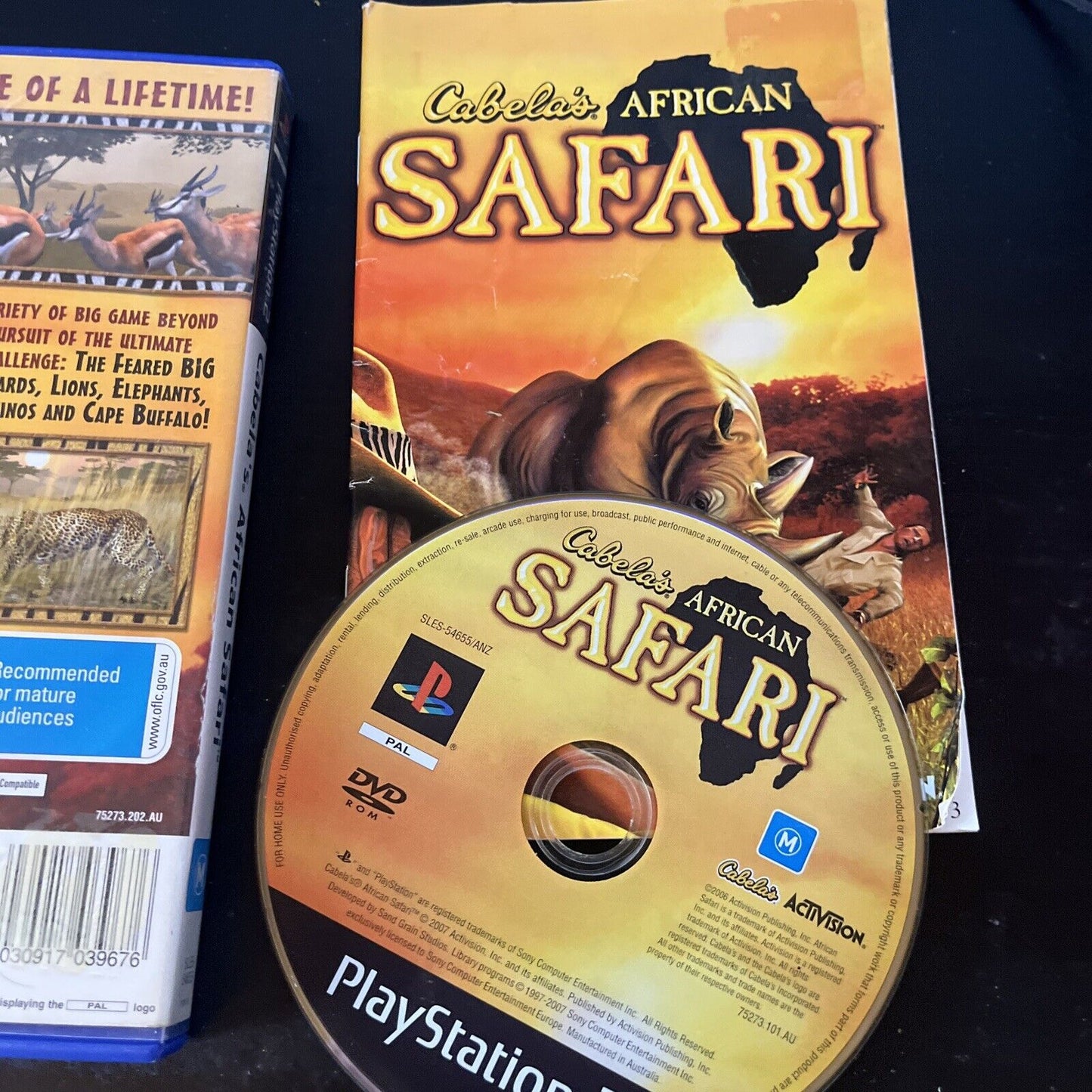 Cabela's African Safari PS2 Playstation 2 Game + Manual PAL