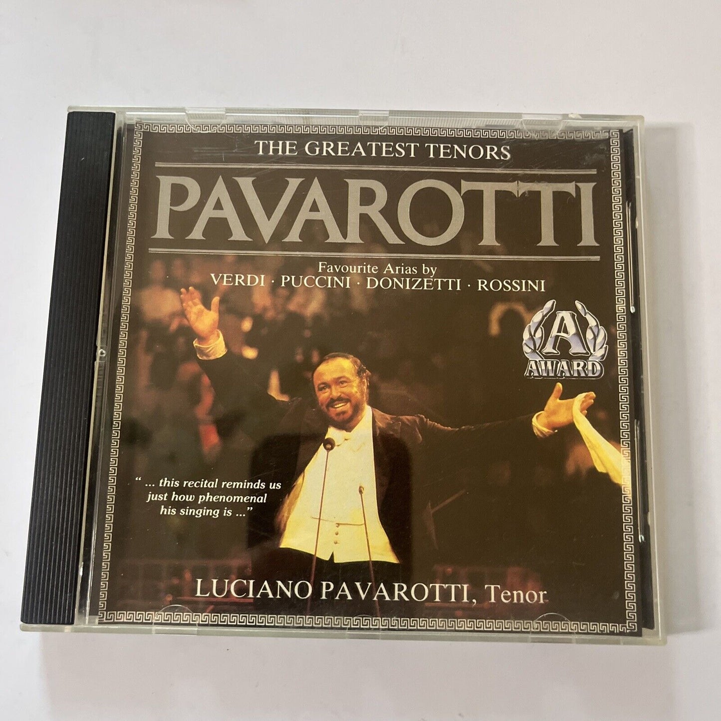 Luciano Pavarotti - The Greatest Tenors - Favourite Arias (CD, 1991)