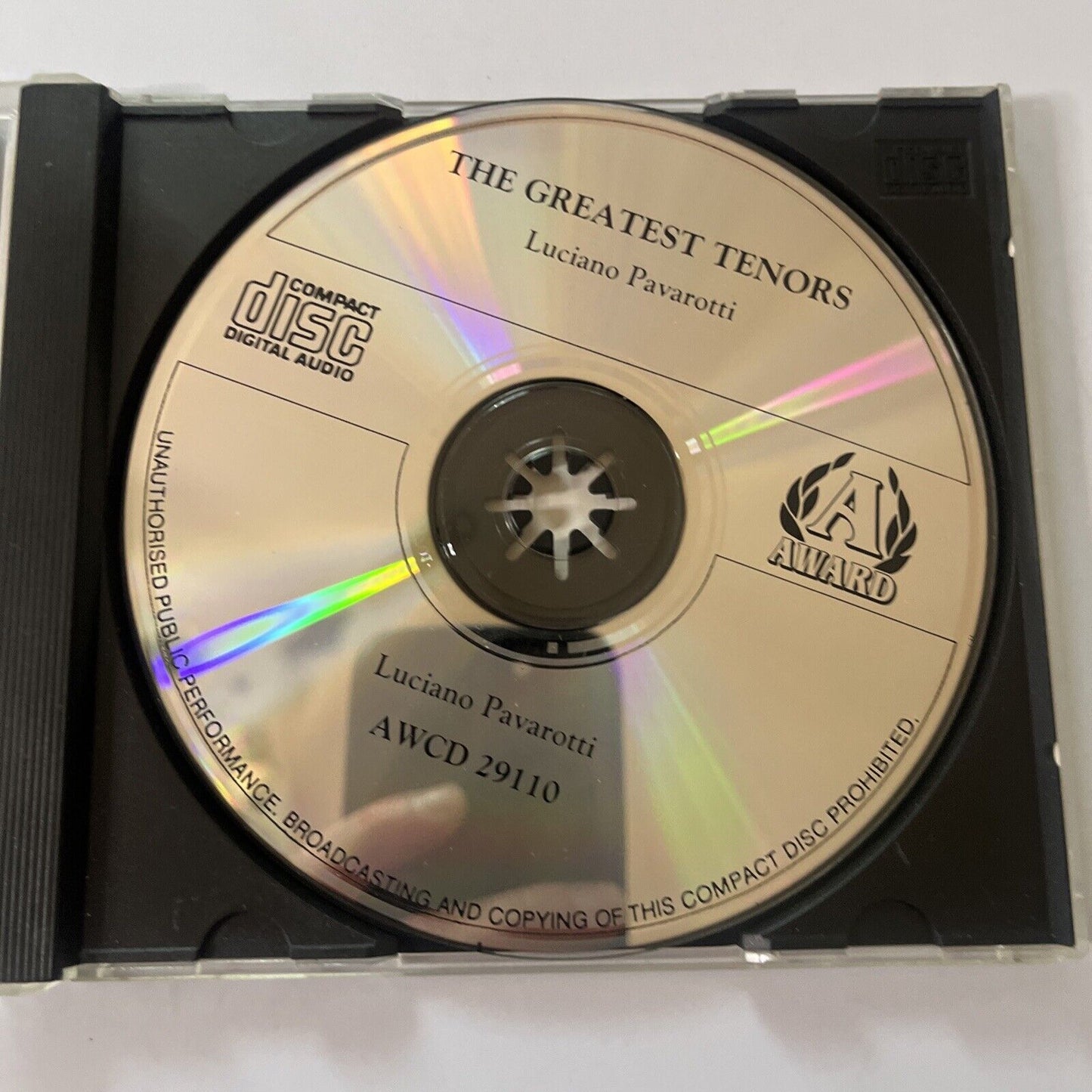 Luciano Pavarotti - The Greatest Tenors - Favourite Arias (CD, 1991)