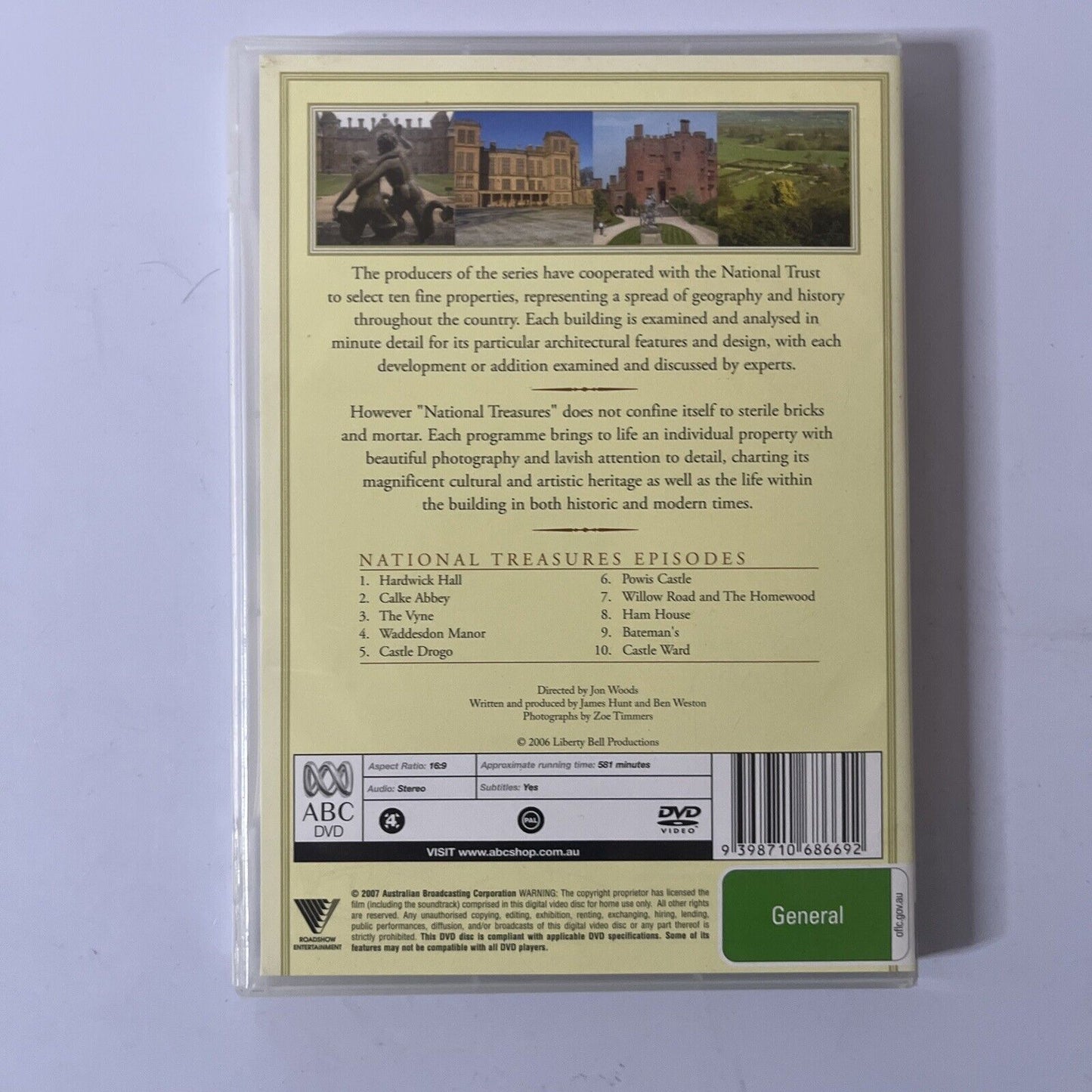 National Trust: National Treasures (DVD, 2006, 3-Disc) *Missing 1-Disc*