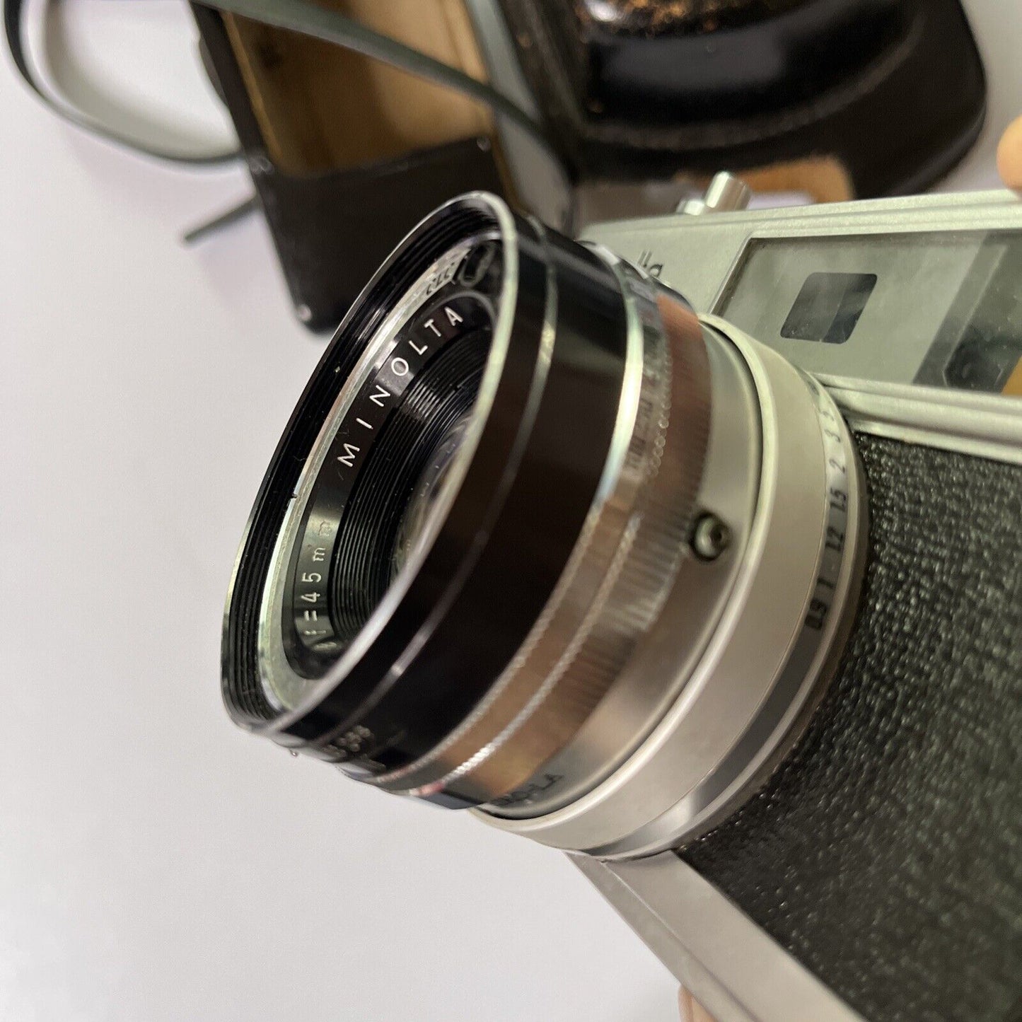 Minolta Hi-Matic 7s Film Camera With Cover 35mm Film