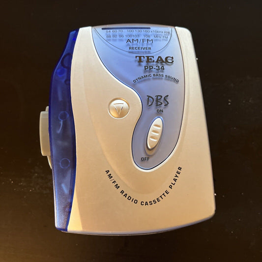 Teac FM/AM Radio Cassette Player PP-34 *For Parts Or Repair*