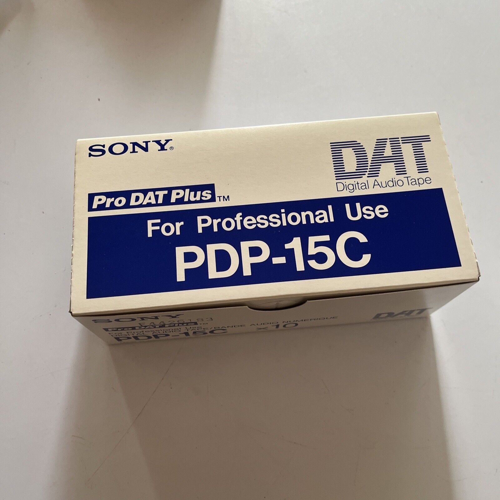 Sony Pro DAT Plus Digital Audio Tape 10x PDP-15c 15min *New Sealed ...
