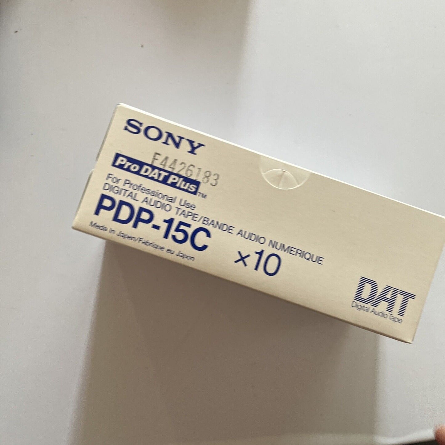 Sony Pro DAT Plus Digital Audio Tape 10x PDP-15c 15min *New Sealed*