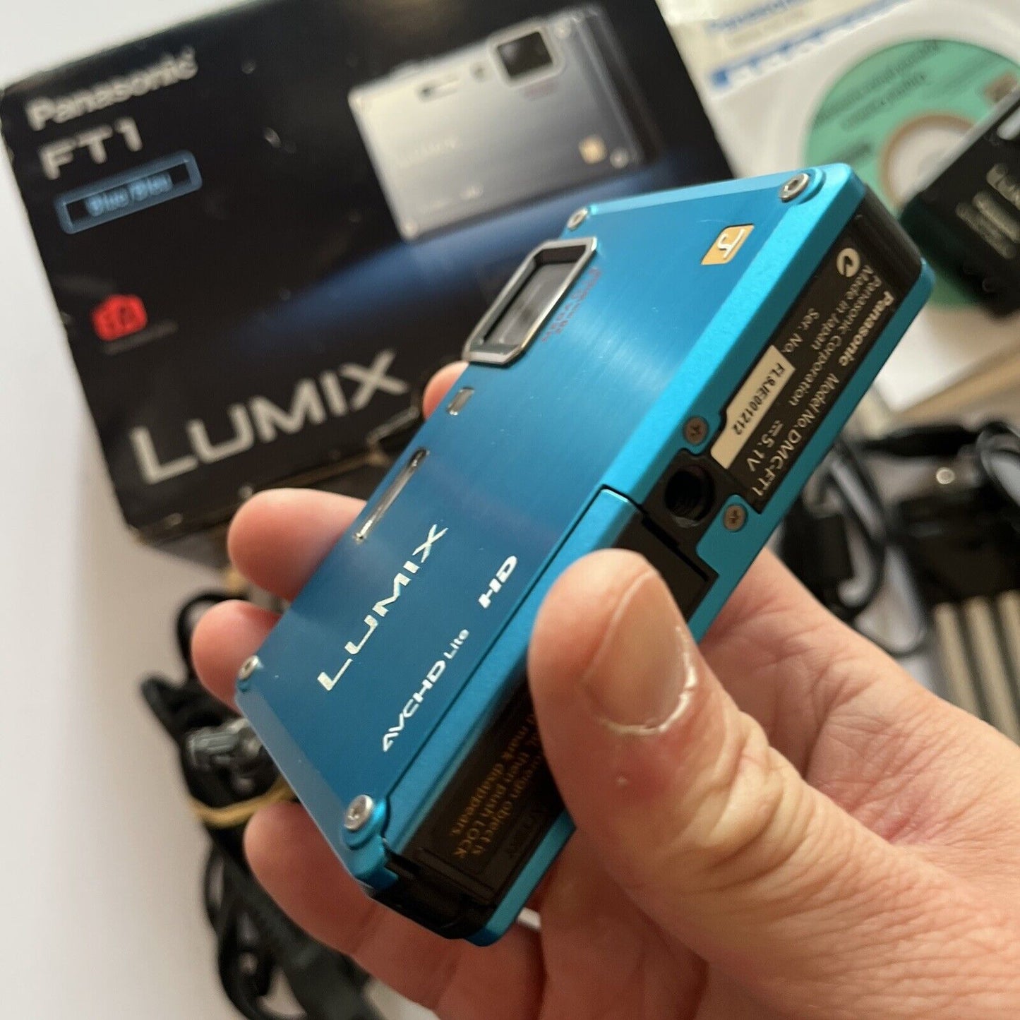 Panasonic Lumix DMC-FT1 12.1 MP Digital Camera Shock & Waterproof Blue